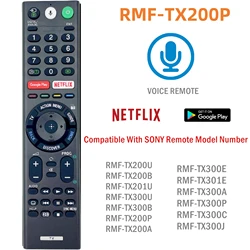 Voice Bluetooth Remote Control RMF-TX200P RMF-TX200E For SONY Bravia Television KD-75X9400E KD-65X9300E KD-55X9300E KD-49X8000D