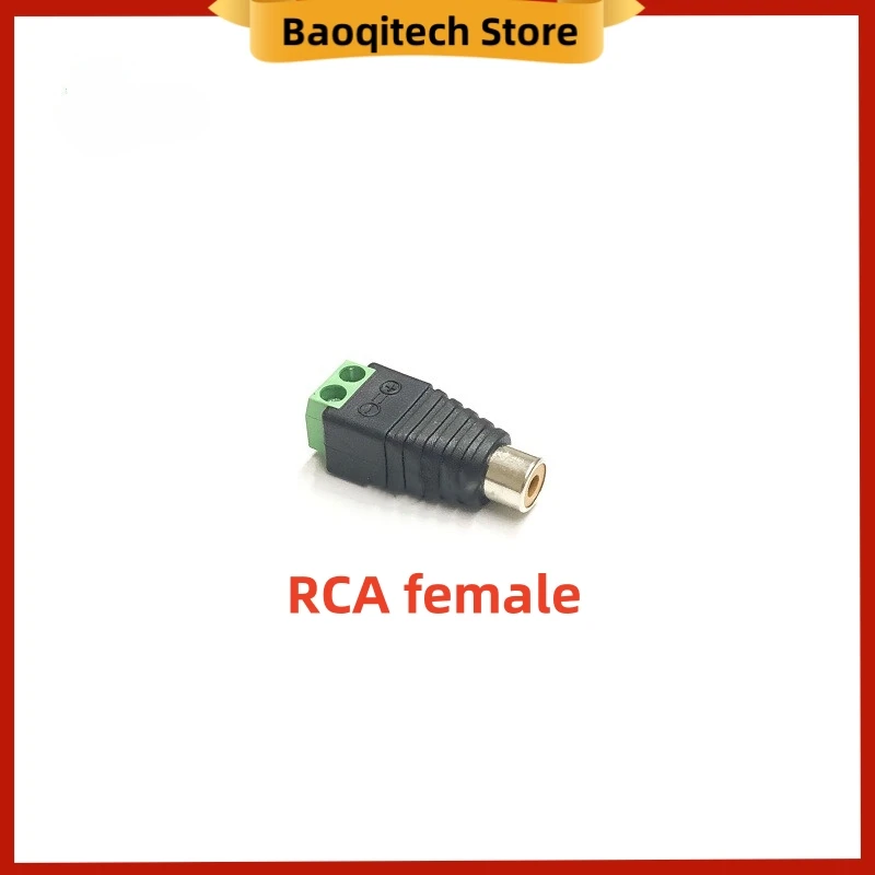 RCA 터미널 블록 CAT5 카메라 CCTV 비디오 발룬 RCA 암수 잭 AV 나사 커넥터, 5 10 개 (5 쌍)