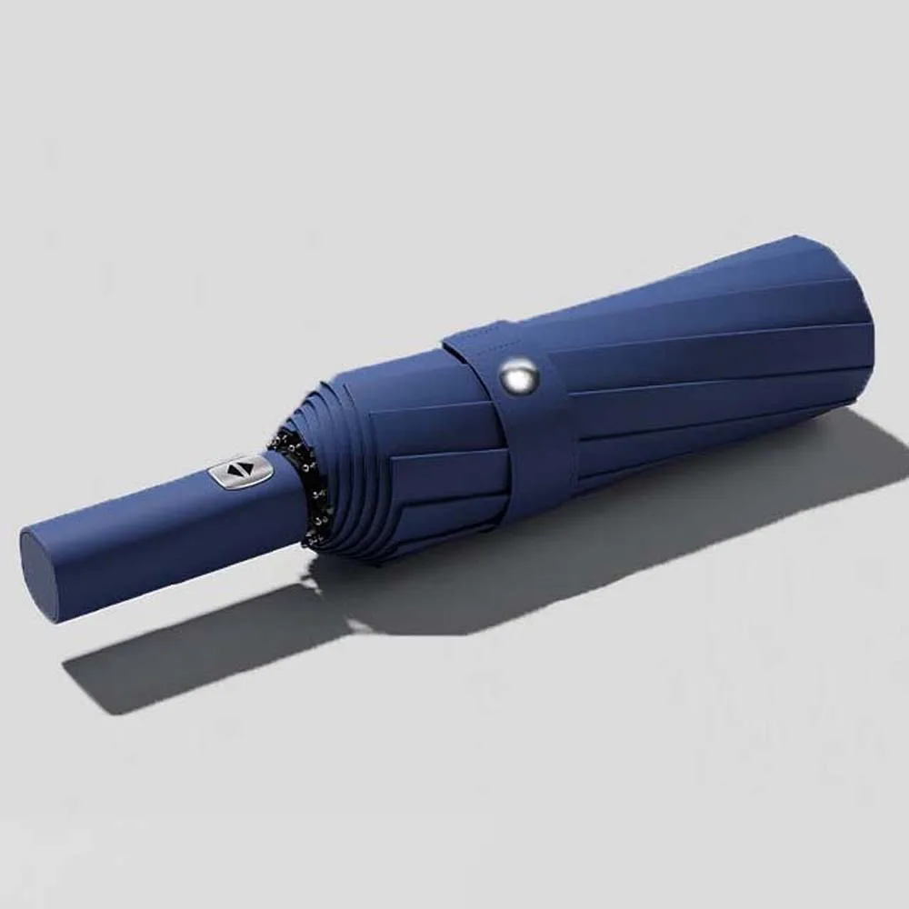 

Легкий автоматический зонт с защитой от ультрафиолета, высококачественный складной зонт двойного назначения, однотонное усиление, большой размер Brolly