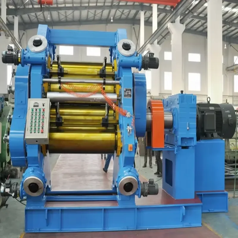 CE Certificate High Precision of Half Products 4 Roll Rubber Calender Machine Rubber Calender / 3 Rollers Calendering Machine