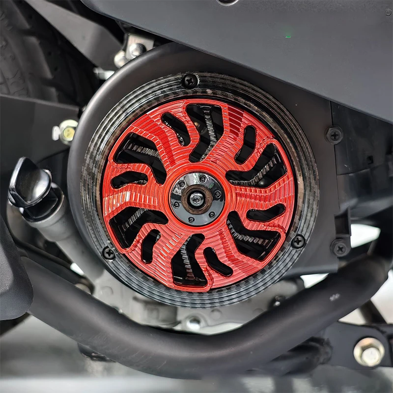 Motorcycle Engine Heat Dissipation Cover-Heat Dissipation Fan Cover for Modified Cooling Engine Guard Plate Fits Piaggio Sprint