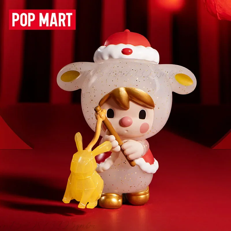 POP MART Drie, Twee, Eén! Gelukkig Chinees Nieuwjaar Serie Blind Box Speelgoed Kawaii Anime Action Figure Verrassing Mystery Box Poppen