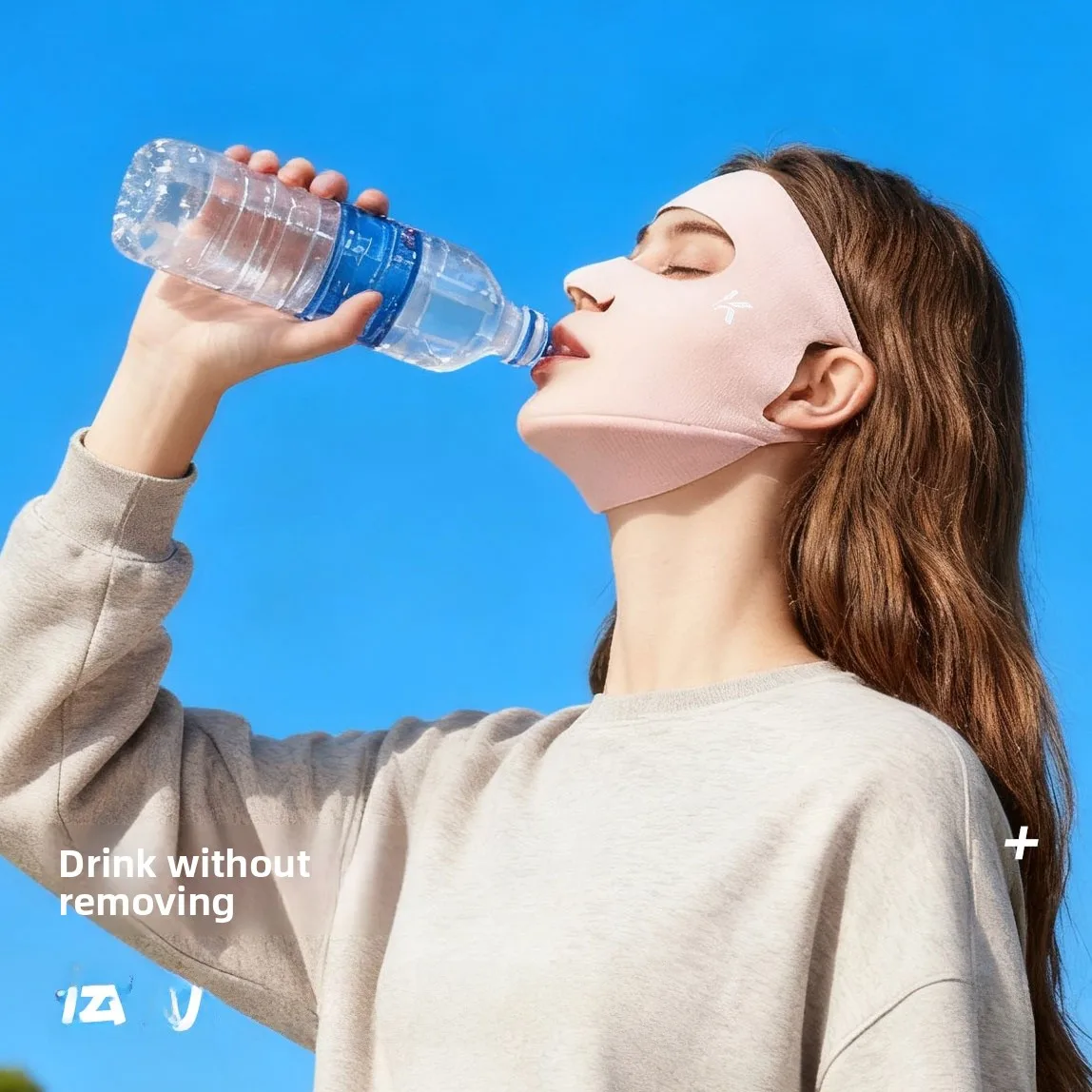 

Женская спортивная маска для лица для бега, защита от УФ-излучения, дышащая, для рта и носа, согревающая, для занятий спортом на открытом воздухе