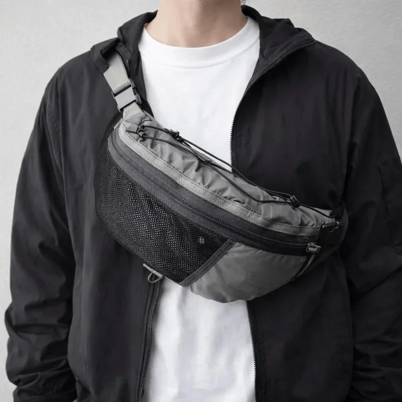 Unisex Large Capacity Crossbody Bag Large Storage Stylish Design Shoulder Backpack Multifunctional Fanny Pack Outdoor Travel