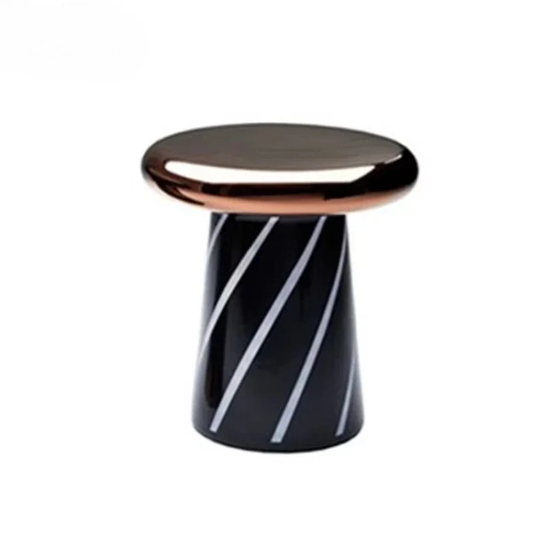 Creative Design Living Room Hotel Cafe Furniture Side Table Modern Ceramic Plaid Coffee Table
