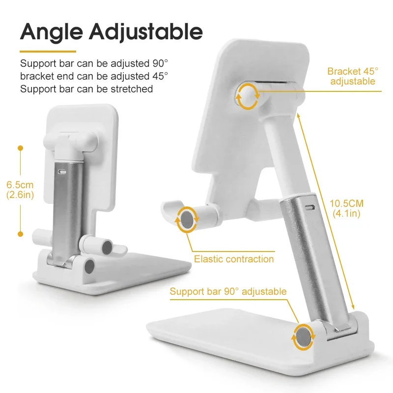 Stojak na telefon komórkowy Pulpit Leniwa nocna uniwersalny stojak podporowy Składany podnośnik Wielofunkcyjny teleskopowy regulowany uchwyt Nowość