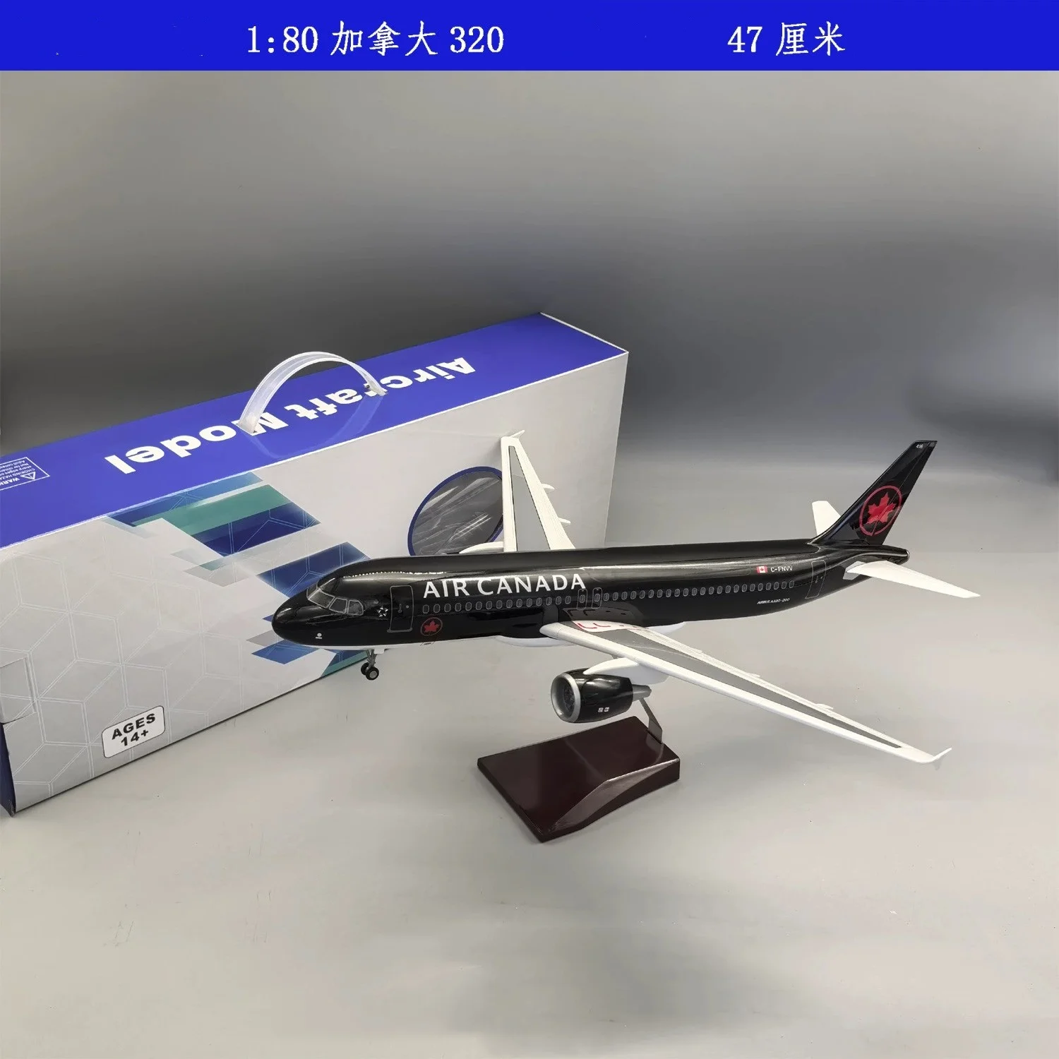 1/80 Scale Aircraft Air Canada A320 Plane Model Diecast Resin Replica Collectible For Aviation Enthusiast Home Decor Airplane