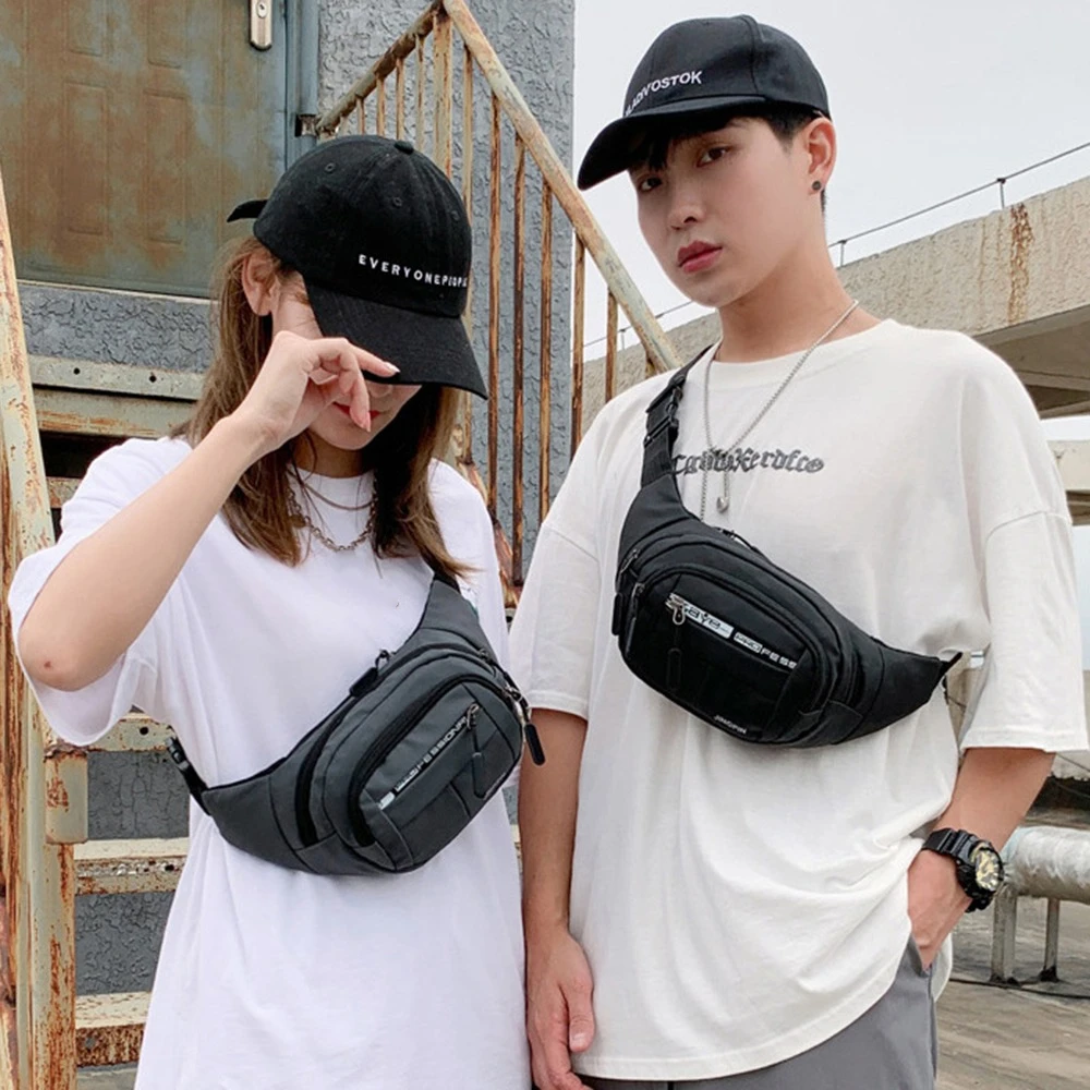 

Multi-function Crossbody Chest Bag Lightweight Waterproof Men Running Waist Bags Large Capacity Wear-resistant