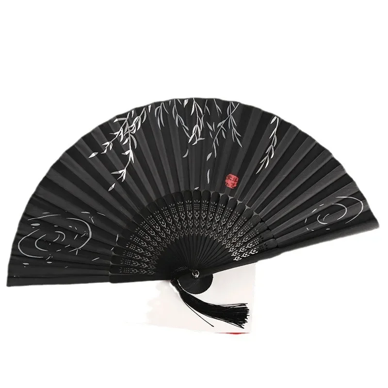 Chinese Style Dance Fan Female Summer Folding Fan Ancient Costume Retro Folding Fan