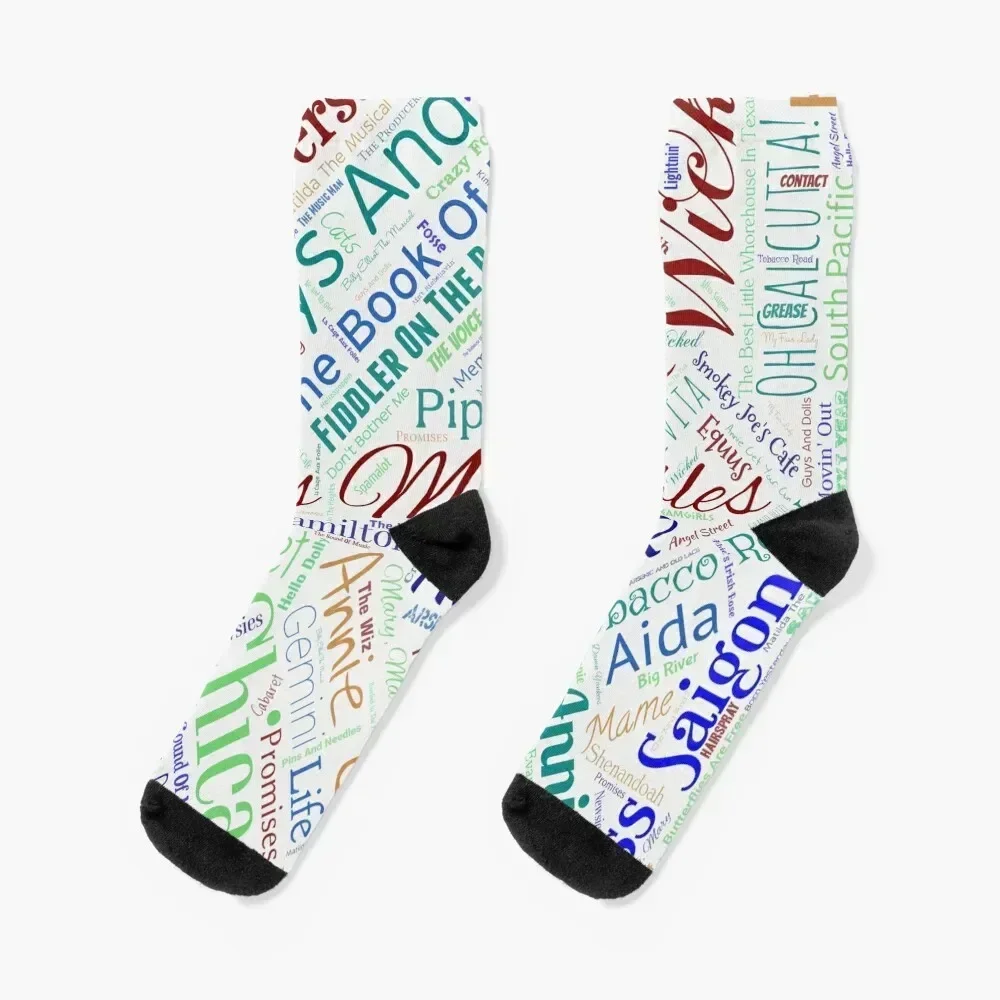 

Broadway Plays Socks new year Novelties sport christmas gift Socks Man Women's Wholesale hiphop funny sock Socks Men Women's
