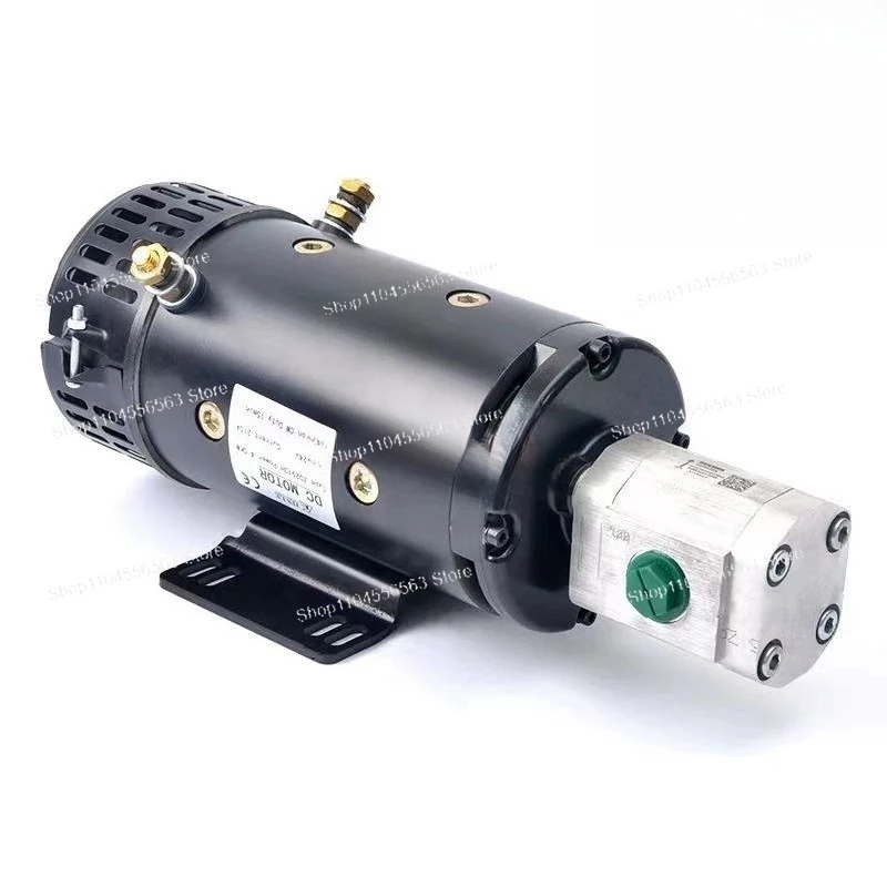 Motor 24V 3KW Hydraulic DC Motor with Gear Pump High Speed 3000RPM Applicable To Forklifts Wingspans Tailgates