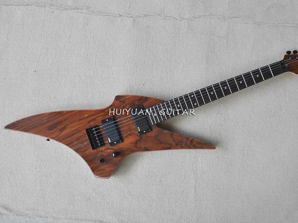 Brown 6 Strings Electric Guitar with Rosewood Fretboard,Can be Customized