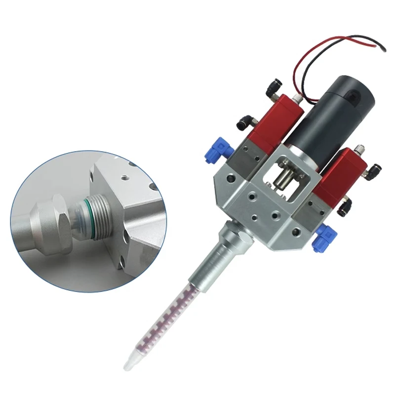 xx-New Dynamic mixing AB Dispenser Valve Electric Stirring Metal Bring Back Suction to Prevent Dripping Dispensing Valve Glue