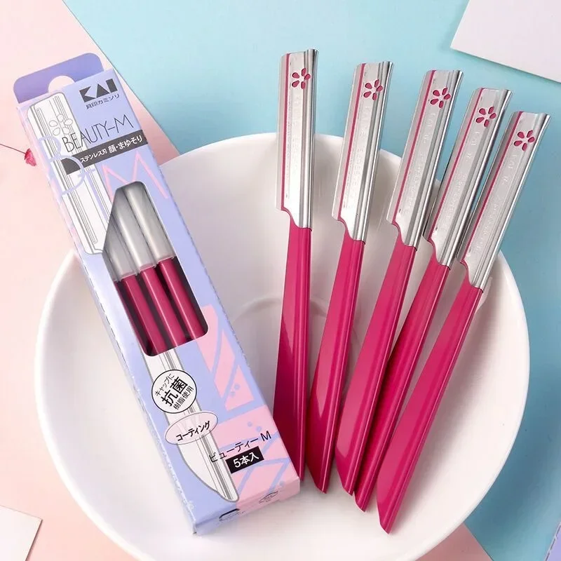 الحاجب لنزع الشعر مجموعات للنساء ماكياج الجمال الحواجب إزالة الشعر أداة التصميم شفرة فولاذية الوجه Sourcil الحلاقة المتقلب