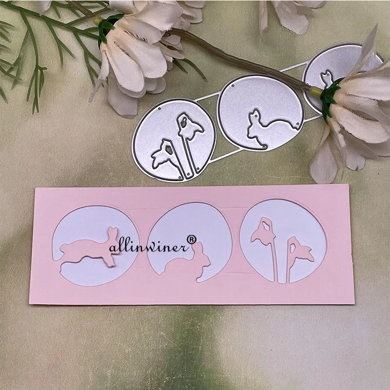 3Pcs Flower Rabbit …