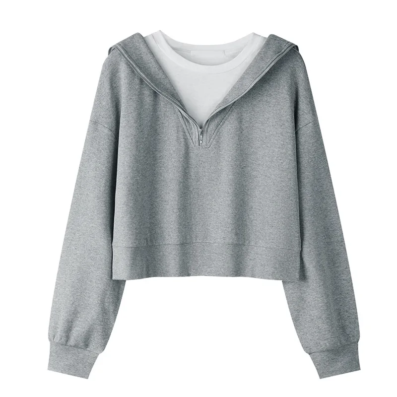 여성용 후드 집업 의류, 레오파드 플러시 웨스턴 카우걸 보헤미안 플러스 사이즈 락 스트라이프 스쿨룩 오프숄더