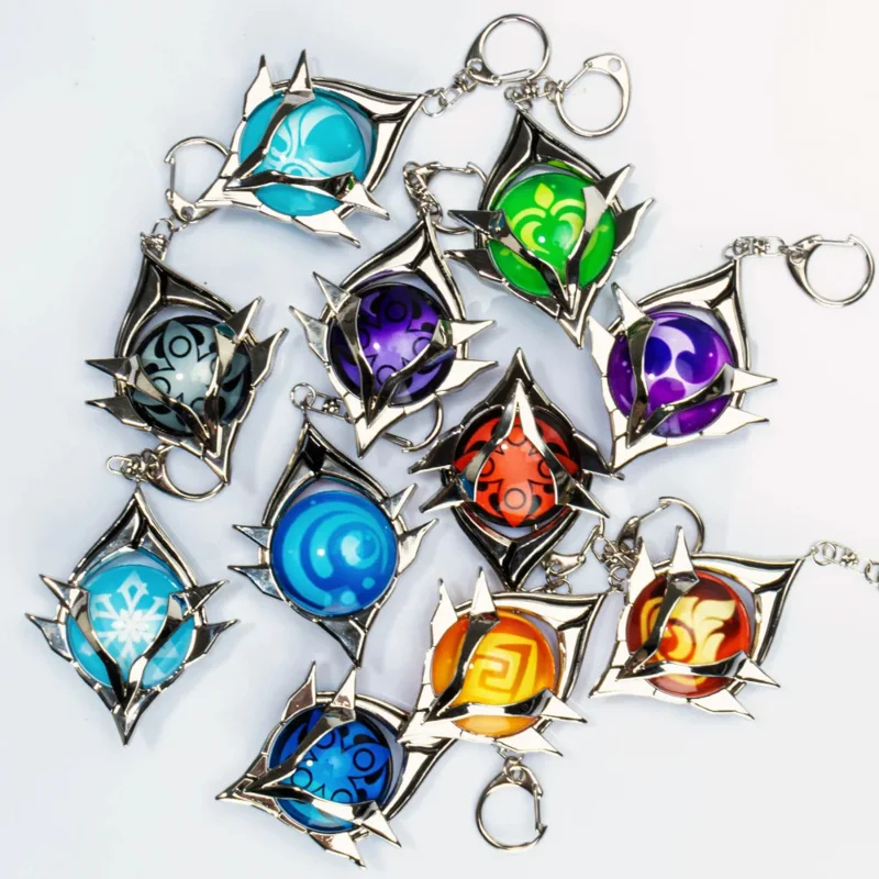 أنيمي تأثير حلية Snezhaya Mondstadt Liyue هاربور الوهم رؤية الله نسخة جديدة المعلقات الدعائم