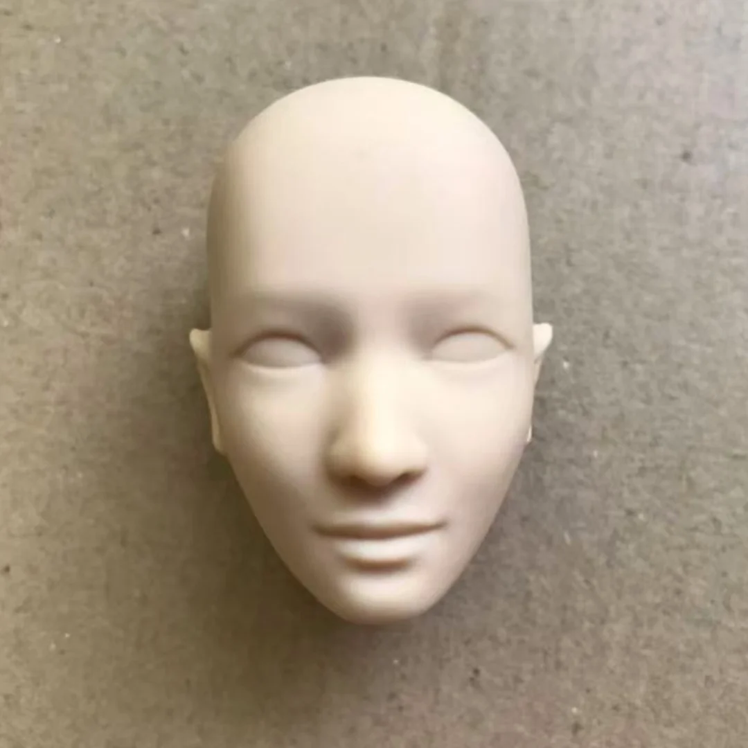 MENGF FR Color Bald Doll Heads Small Defectives With Black Dots Doll Heads Japan White Pink Beige Hungarian Latin Skin Doll Part