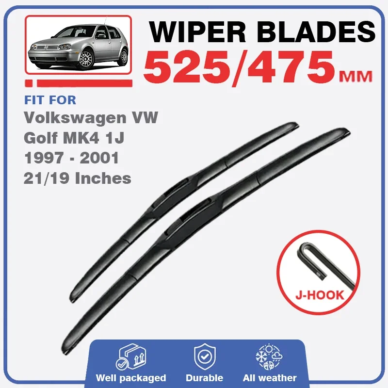 For Volkswagen VW Golf 4 MK4 1J 1997 1998 1999 2000 2001 Front Wiper Blades Window Windshield Brushes Windscreen Car Accessories