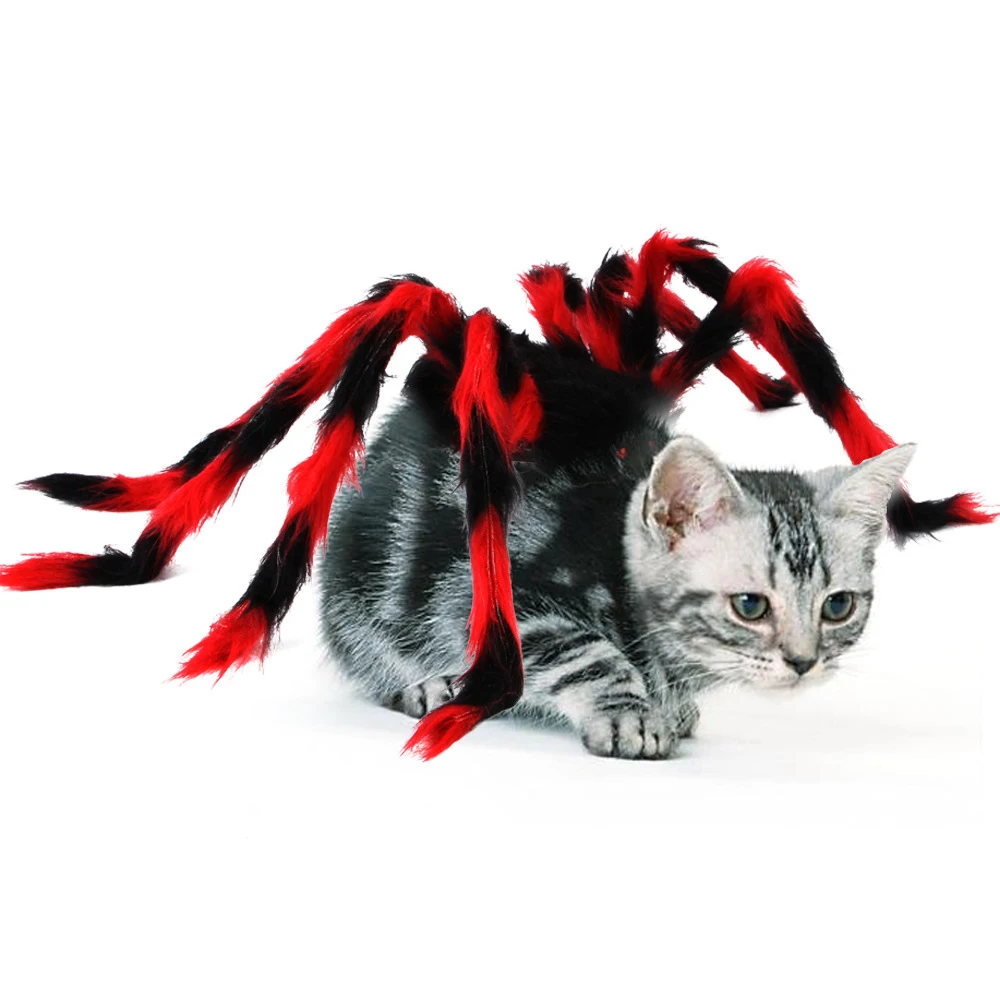 Halloween Cute Pet Clothes Black Bat Wings Spider Harness Costume Cosplay Cat Dog Halloween Party for Pet Supplies