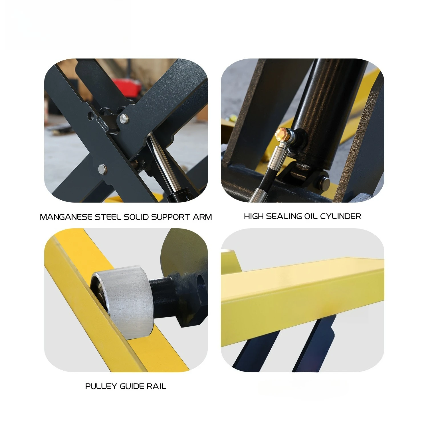 منصة رفع هيدروليكية كهربائية صغيرة على شكل حرف E مقصية تحميل الرفع 0.95 متر 1.5 طن مصنع الرافعة