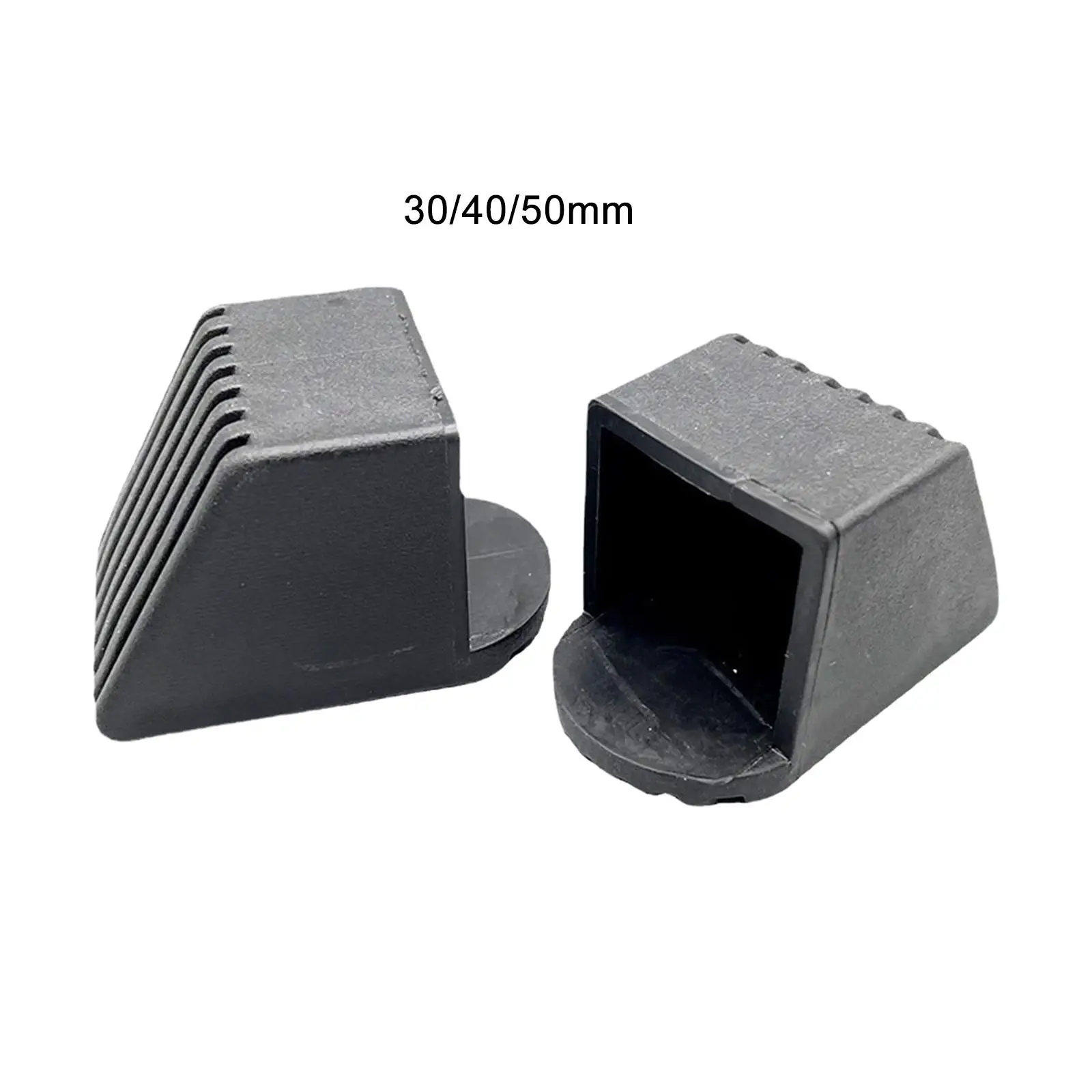 Square End Cover Slip Resistant Plastic Foot Protectors for Exercise Machines and Chair Legs