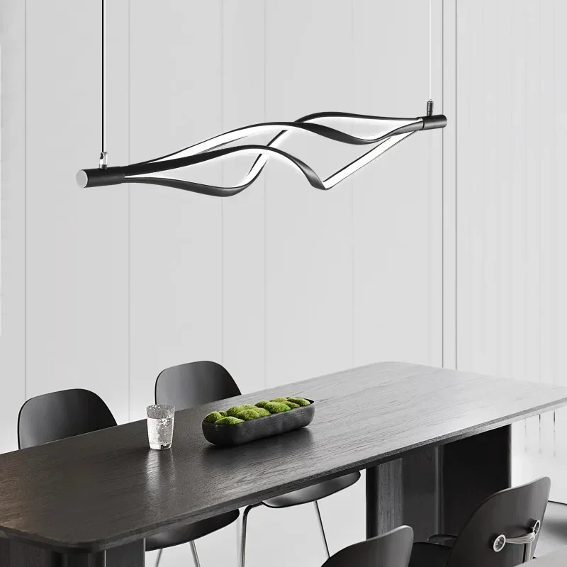 Lampe LED suspendue au design moderne, luminaire décoratif d'intérieur, idéal pour un salon, une salle à manger, une chambre à coucher ou un restaurant