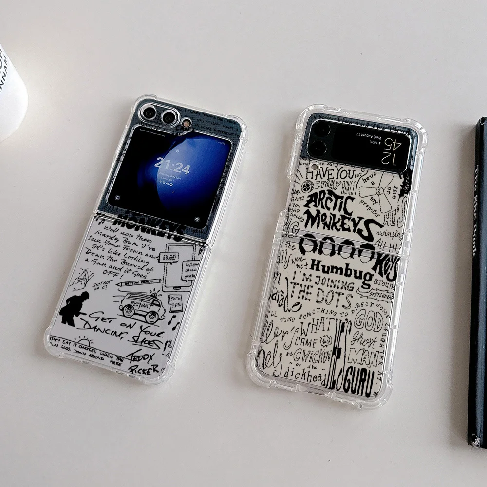 Arctic Monkeys Phone Case for Samsung Galaxy Z Flip 3 4 Z Flip 5 6 Z Fold 4 5G PC Soft Anti-fall Back Cover