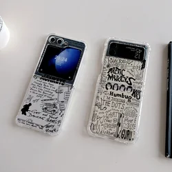 Arctic Monkeys Phone Case for Samsung Galaxy Z Flip 3 4 Z Flip 5 6 Z Fold 4 5G PC Soft Anti-fall Back Cover