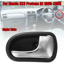 Car Inner Handle Front Rear Left/Right Interior Door Handle for Mazda 323 Protege BJ 1998 1999 2000 2001 2002 2003 Black Beige