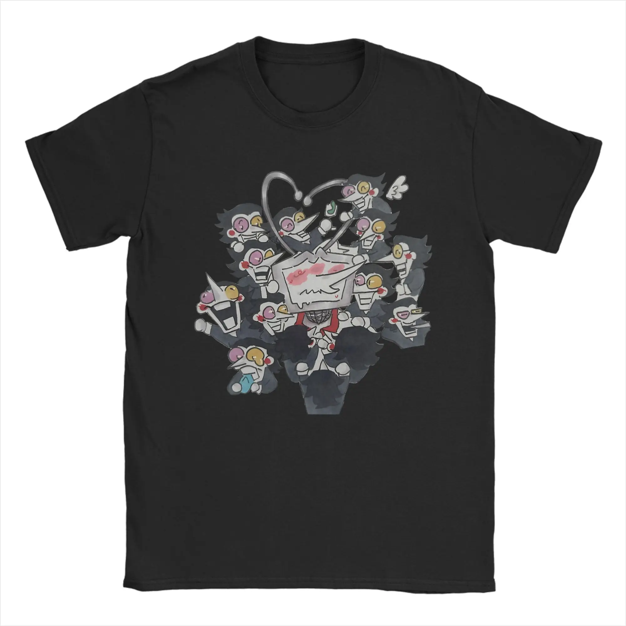 

Tenna and the Spamlings Deltarune Game T-Shirt Summer Y2K Fun T Shirts Cotton Leisure Tshirt For Adult Short Sleeve Tops