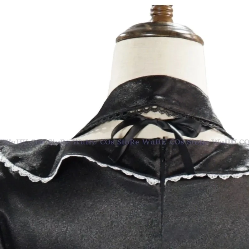 CyAnime Puella Magi Madoka Magica تأثيري Akemi Homura تأثيري الملابس شعر مستعار مجموعة الحجاب فستان أسود لوليت النساء حفلة الهالوين