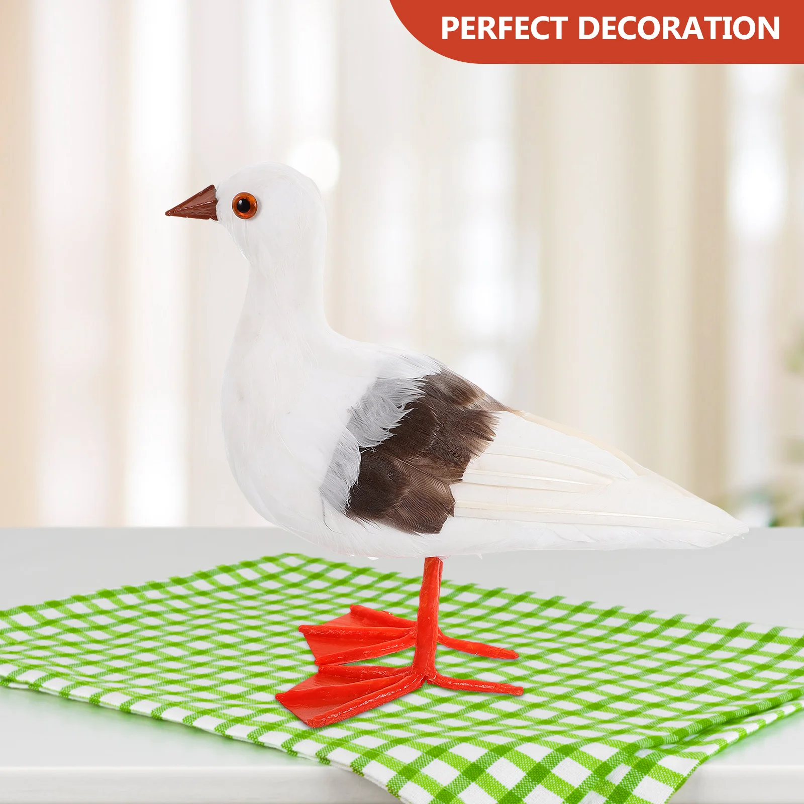 

Simulation Seagull Bird Small Size For Garden Yard Outdoor Home Office Desktop Decoration Coastal Bird Statues Animal Statue