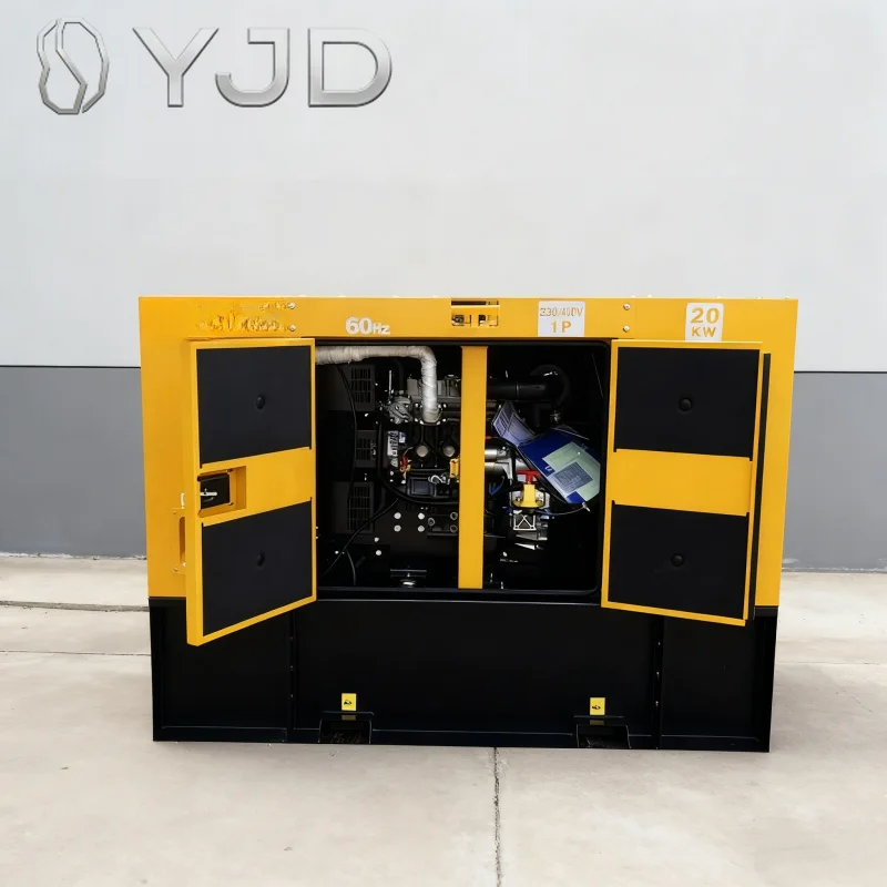 DYJD Long Lasting Three Phase Single Phase 20kw 20kva 25kva Silent Type Auto Start Diesel Generator Parkins Genset