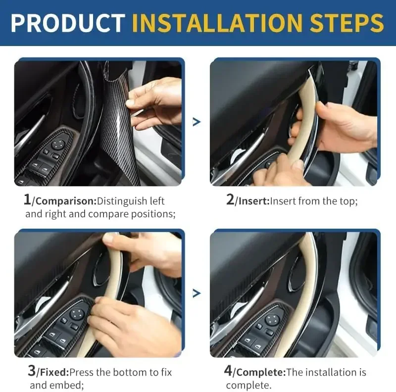 Easy Installation Car Door Pull Handle Cover For BMW 3 4 Series 2013-2019 For BMW F30 F31 F32 F33 F34 F36 320 328 330 420 428