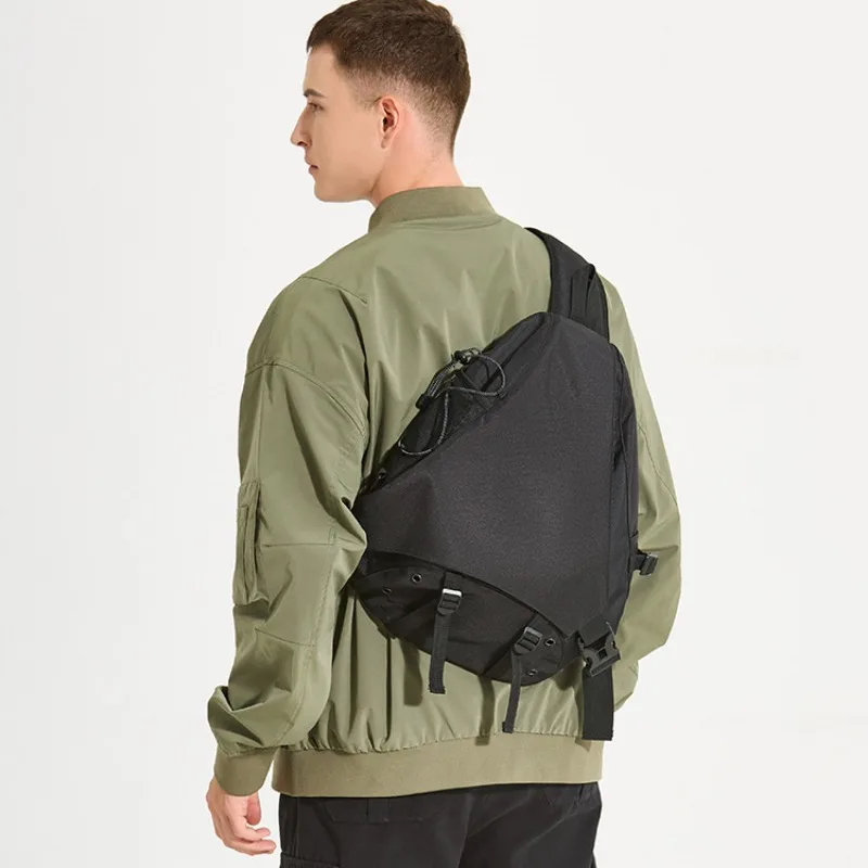 

Streetwear Portable Oxford Cloth Chest Sling Men Bag Korean Style Commuter Travel Man Shoulder Crossbody Bags Backpack for Men