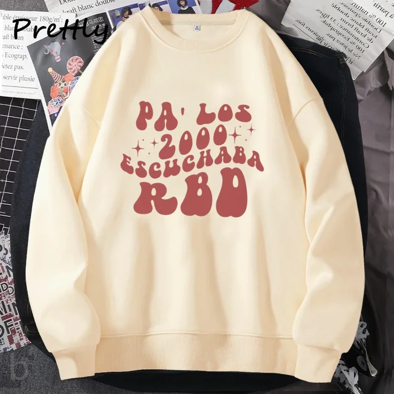 

Women's Sweatshirt Rebelde 2000's Escuchaba RBD Sweatshirts Un Verano Sin Ti Graphic Hoodie Harajuku Streetwear Woman Clothing