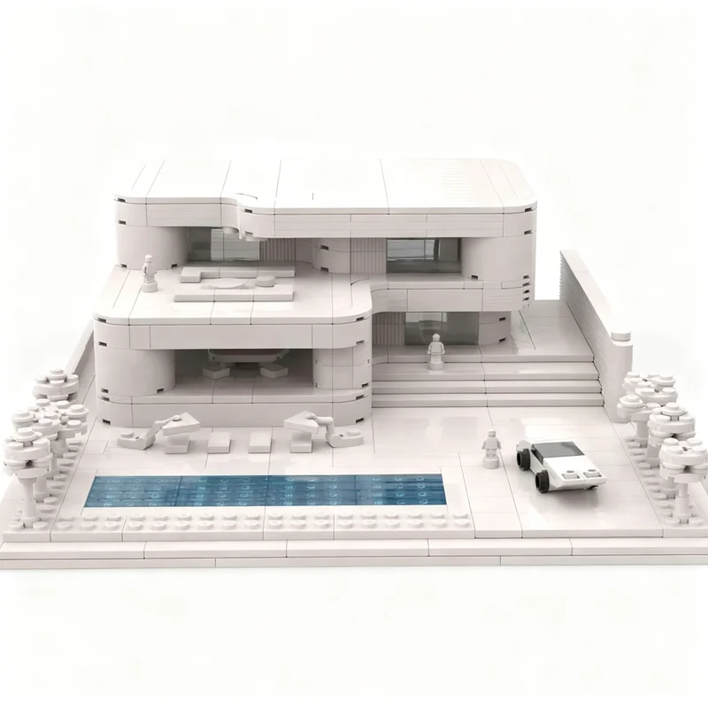 1031pcs MOC Architecture Project Model Building Blocks DIY Creative Christmas Gifts Idea Brick Kids Birthday Toy Education