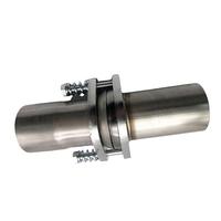 PIECE 2.5inch OD Universal Quick Fix Exhaust Triangle Flange Repair Pipe Kit