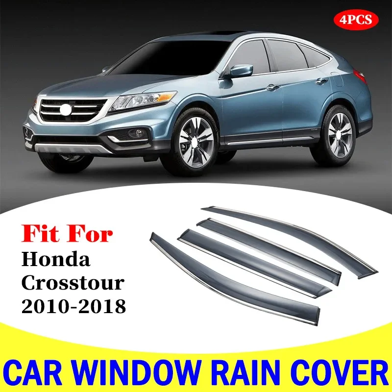 

For Honda Crosstour 2010-2018 window visor car rain shield deflectors awning trim cover exterior car-styling accessories parts