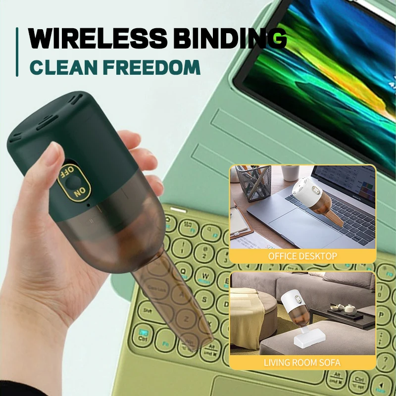 Vacuum Cleaner Mini Home Wireless Cleaner Student Stationery Gift Home Portable Rechargeable Desktop Cleaner