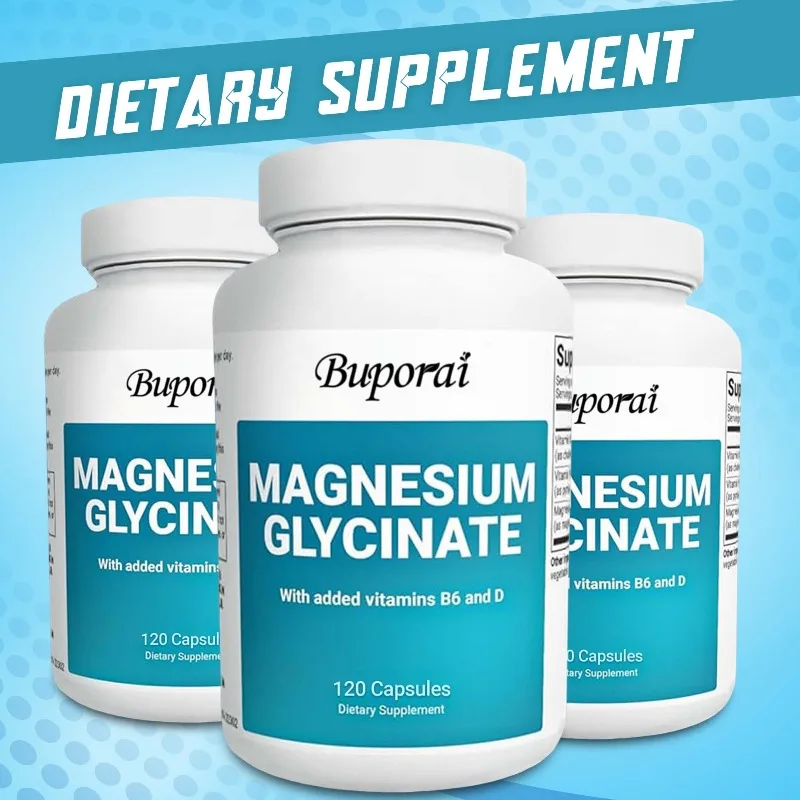 Magnesium Glycinate 400mg - Promote Sleep, Soothes Nerves, Support Brain, Heart and Muscle Health, Improves Memory & Cognition