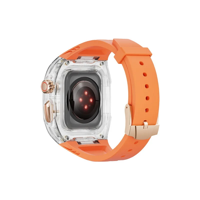 Suitable for iwatch Ultra2S987SE for Apple Modified Richard Strap Transparent Protective Case TPU Smart Watches Straps view 2