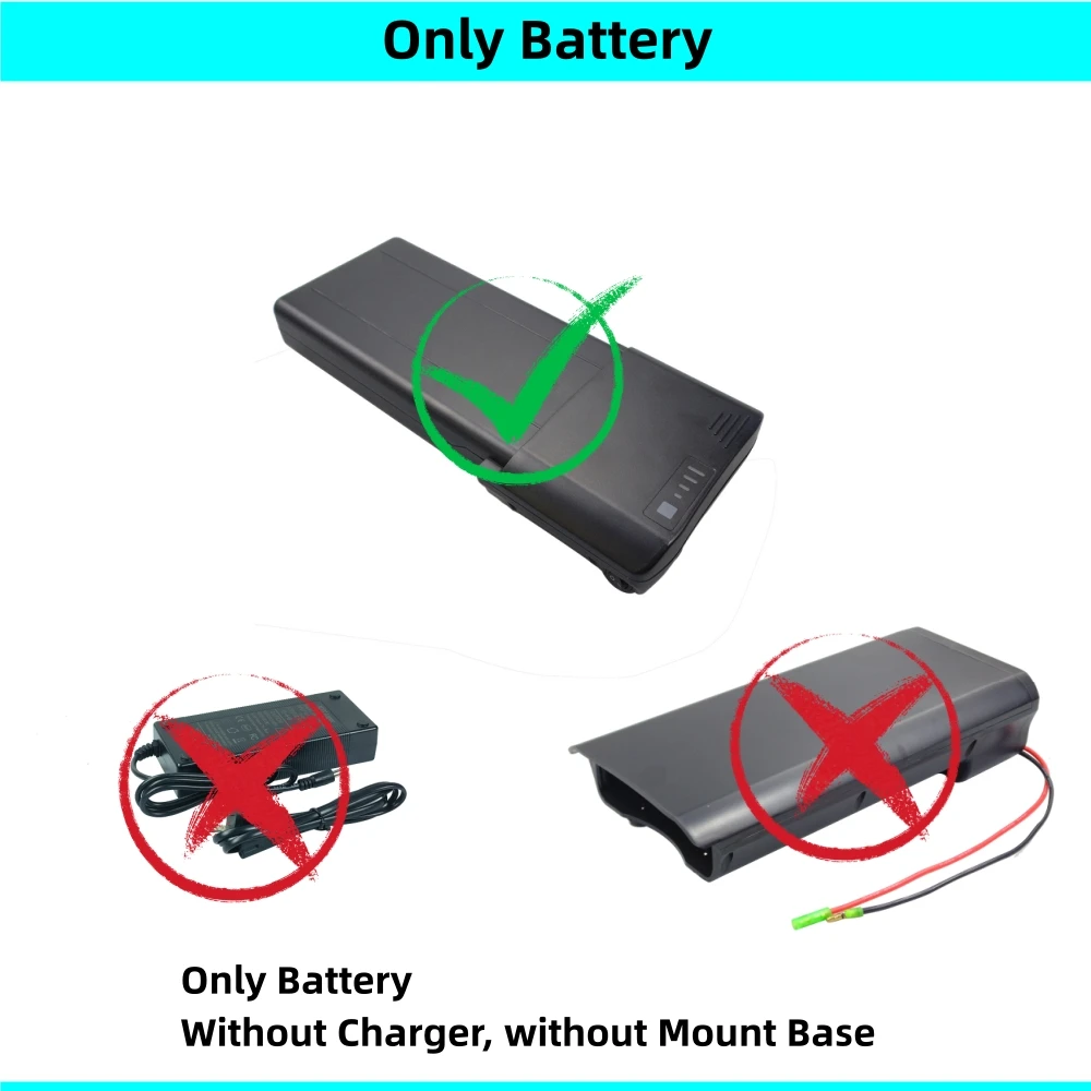 Bagage Achterrek E-bike Batterij 36V 7.8Ah 8.7Ah 10Ah 10.4Ah 12.8Ah 14Ah 24V voor Pedaal Uptown ELC Vintage Cruiser E-bike Batterij