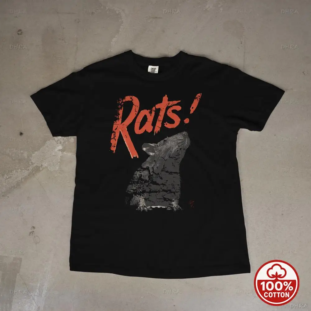 Funny Rodent Exclamation T-Shirt Unisex Screen Print Style Graphic Tee