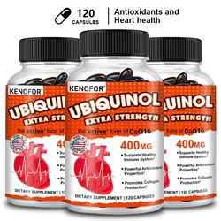 KENOFOR Ubiquinol CoQ10 400 mg Softgel Antioxidant - Superior Absorption, Active Form Immune and Skin Support