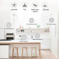 Tuya WIFI W9B Alarm System Kits for Home Burglar Security 433MHz WiFi GSM Alarm Wireless Tuya Smart House App Remote Control