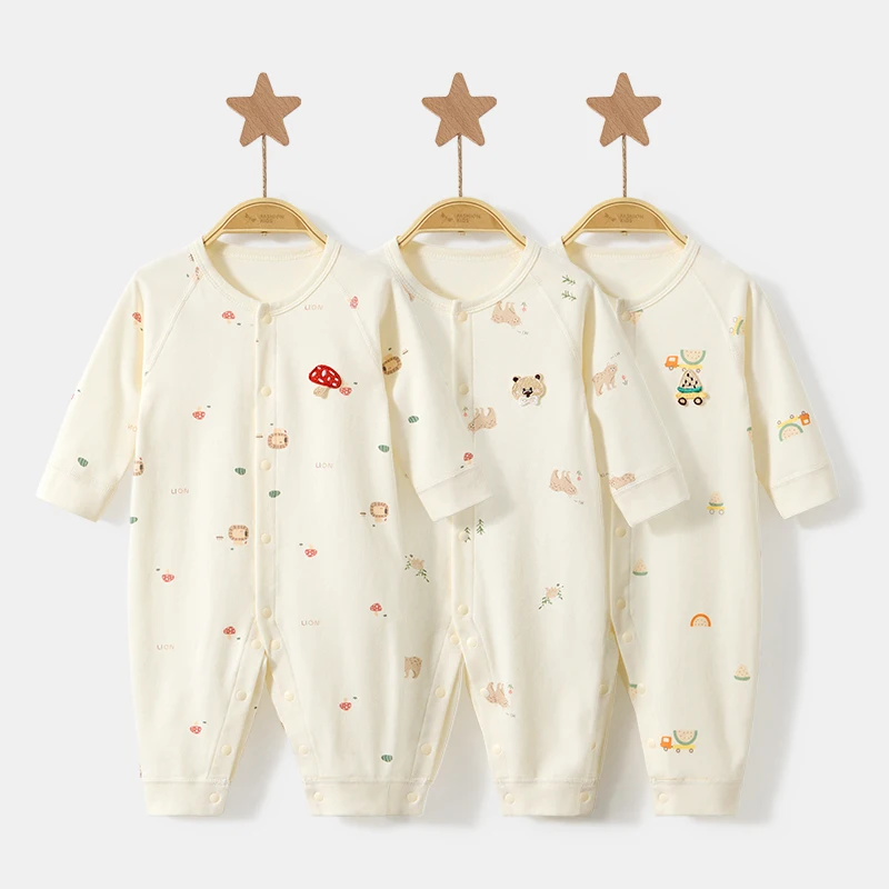 

Baby Bodysuits 100% Cotton Newborn Soft Onesies | Spring/Fall Unisex Infant | Easy Snap Buttons, Stretchy Comfort, Sweet Style