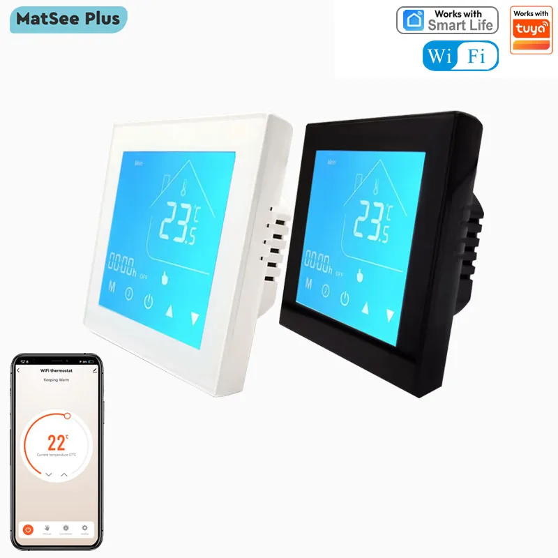 Smart WiFi Thermostat Heating Water/Gas Boiler Electric Floor Thermostat Temperature Controller Support Alexa Google Home