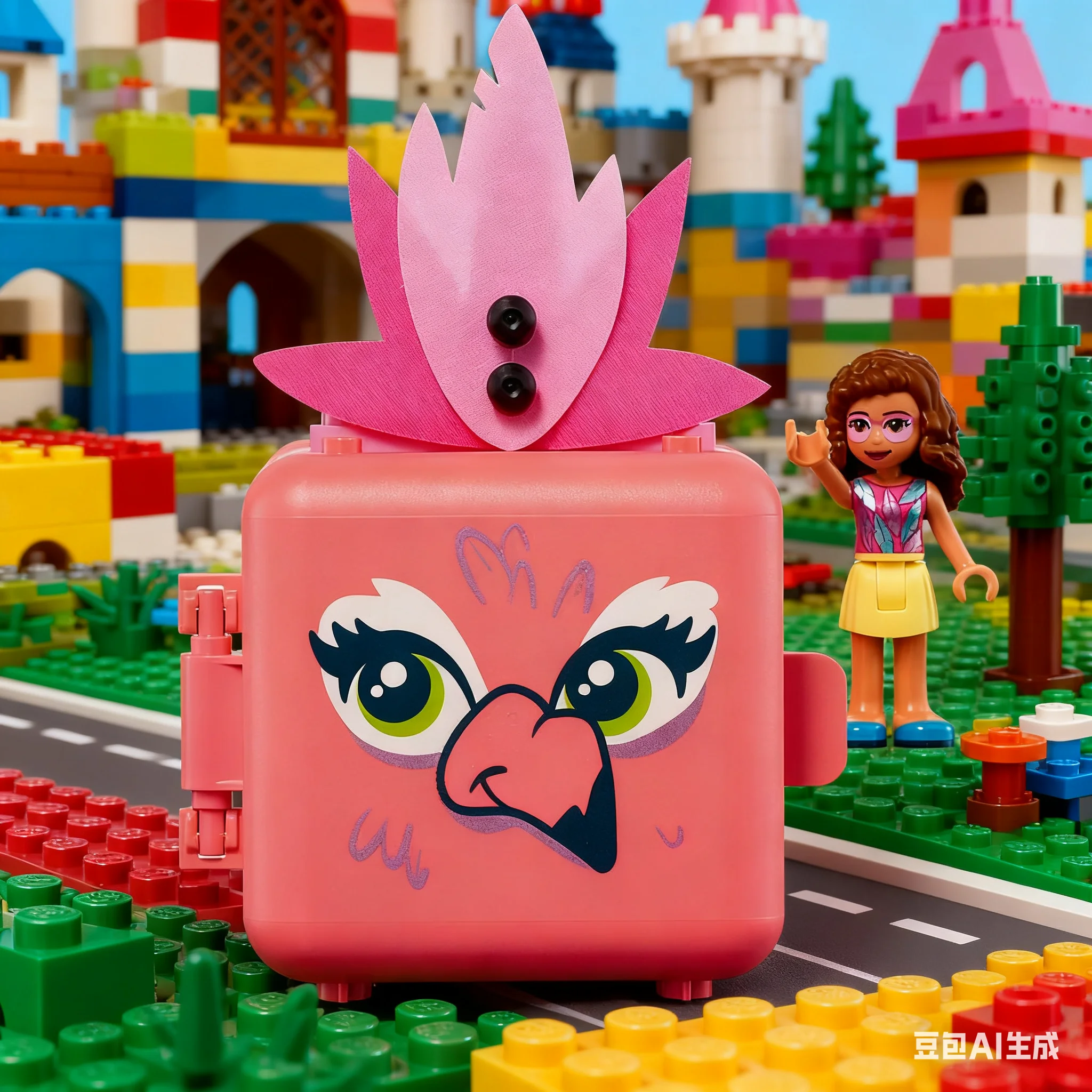 LEGO Blocos de Construção Bon Amigos Série 41662 Olivia's Flamingo Fun Game Box Blocos de Emenda Brinquedo para Presente das Crianças
